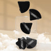 FACEMADE 6 Pcs Triangle Velour Face Powder Puff Set with Case, Wet and Dry Use Beauty Makeup Tool